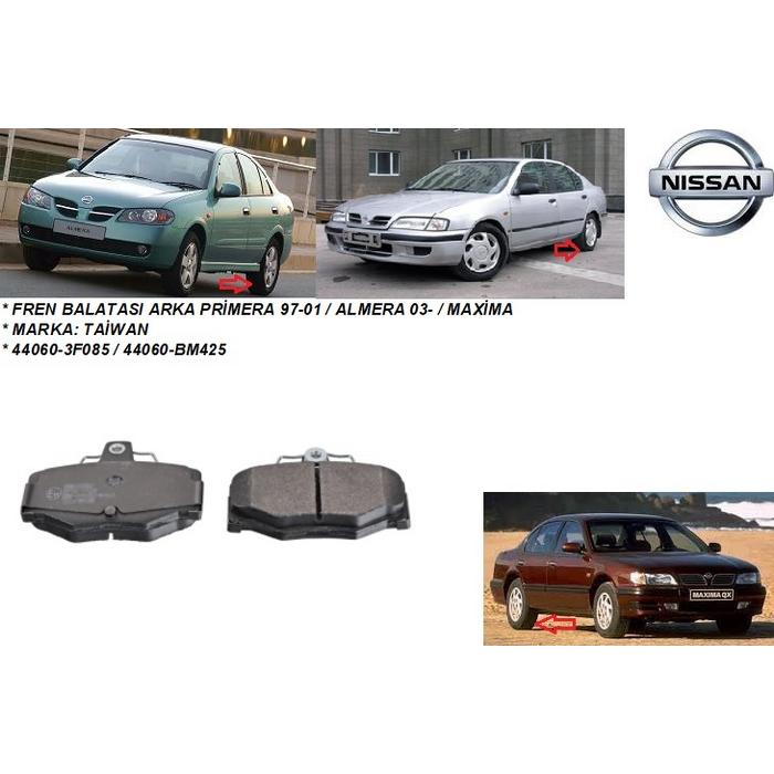 FREN BALATASI ARKA PRİMERA 97-01  ALMERA 03-  MAXİMA