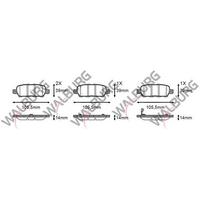 FREN BALATASI ARKA QASHQAİ 07-14  JUKE 11-  G VİTARA 06-  XTRAİL 01-07 FX35 02