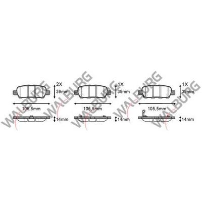 FREN BALATASI ARKA QASHQAİ 07-14  JUKE 11-  G VİTARA 06-  XTRAİL 01-07 FX35 02