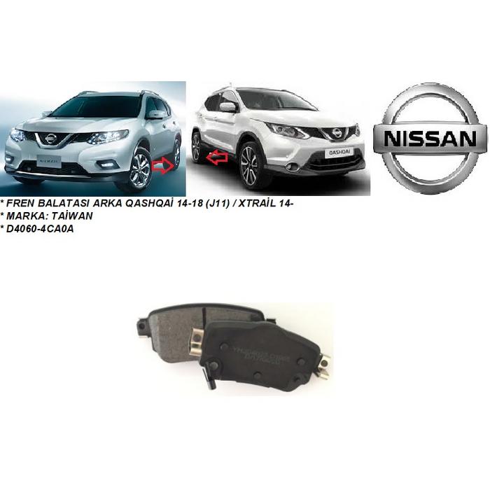 FREN BALATASI ARKA QASHQAİ 14-18 (J11)  XTRAİL 14- T32