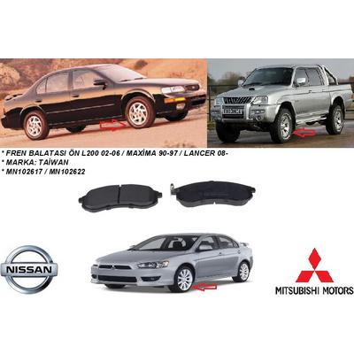 FREN BALATASI ÖN L200 02-06  MAXİMA 90-97  LANCER 08-  MHR00254