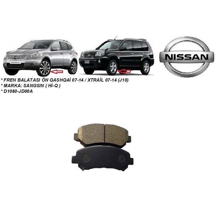 FREN BALATASI ÖN QASHQAİ 07-14  XTRAİL 07-14 (J10)