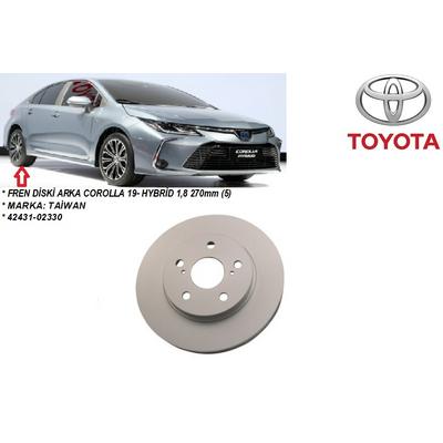 FREN DİSKİ ARKA COROLLA 19- HYBRİD 1,8 270mm (5)
