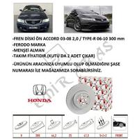 FREN DİSKİ ÖN ACCORD 03-08 2,0  TYPE-R 06-10 300 mm (5)