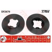 FREN DİSKİ ÖN ACCORD 90-98  98-02 282mm (4) (PORYALI TİP)