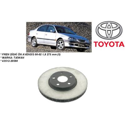 FREN DİSKİ ÖN AVENSİS 00-02 1,8 275 mm (5)