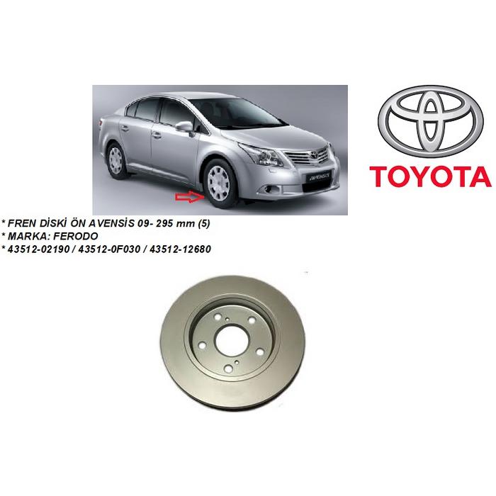 FREN DİSKİ ÖN AVENSİS 09-  VERSO 09- 295 mm (5)