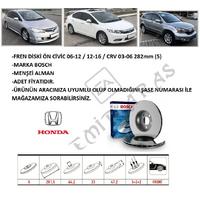FREN DİSKİ ÖN CİVİC 07-12 FD6 / 12-16 FB7 / 17- FC5 CRV 03-06 282mm (5)