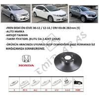 FREN DİSKİ ÖN CİVİC 07-12 FD6 / 12-16 FB7 / 17- FC5 CRV 03-06 282mm (5)