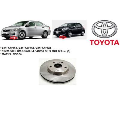 FREN DİSKİ ÖN COROLLA  AURİS 07-12 D4D 273mm (5)
