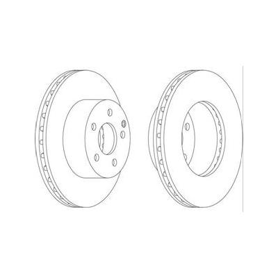 FREN DİSKİ ÖN COROLLA  AURİS 07-12 D4D 273mm (5)