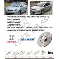 FREN DİSKİ ÖN JAZZ 02-08  CİTY 04-09 240 mm (4)