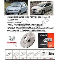 FREN DİSKİ ÖN JAZZ 02-08  CİTY 04-09 240 mm (4)