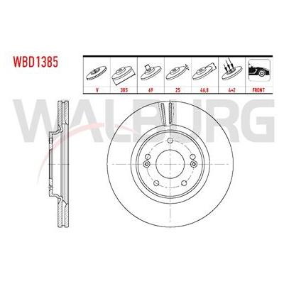 FREN DİSKİ ÖN TUCSON 15-19 SPORTAGE 15-19 1,6 KONA 18- / İ30 18- GDİ 305mm (5)