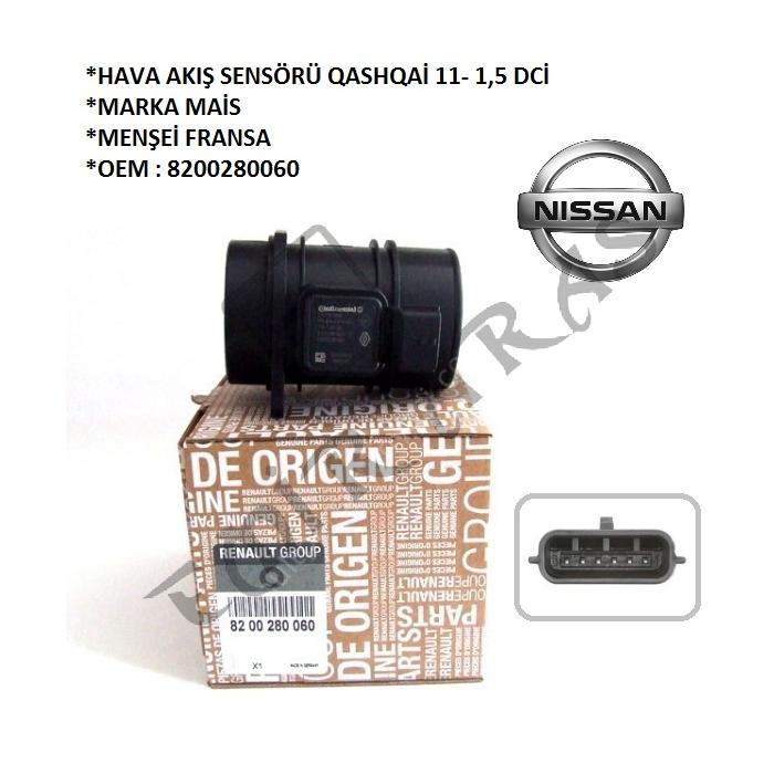 HAVA AKIŞ SENSÖRÜ QASHQAİ 11- 1,5 DCİ