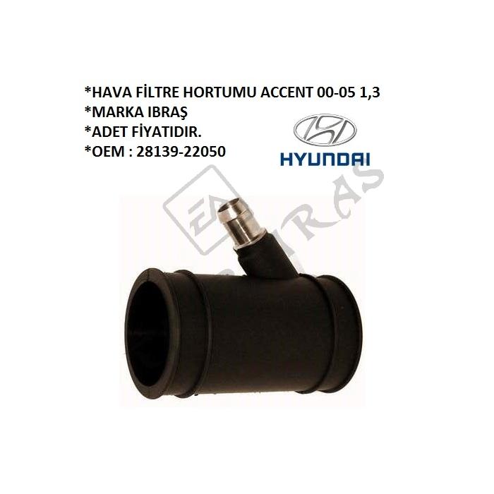 HAVA FİLTRE HORTUMU ACCENT 95-00 1,5  00-05 1,3 (BORULU)
