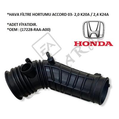 HAVA FİLTRE HORTUMU ACCORD 03- 2,0 K20A  2,4 K24A