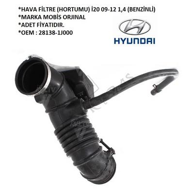 HAVA FİLTRE (HORTUMU) İ20 09-12 1,4 (BENZİNLİ)