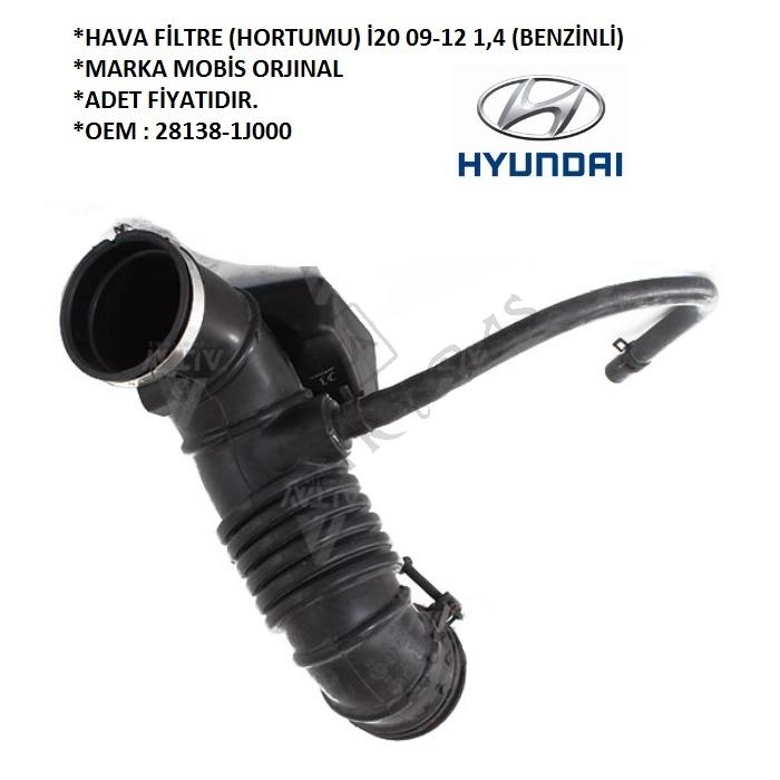 HAVA FİLTRE (HORTUMU) İ20 09-12 1,4 (BENZİNLİ)