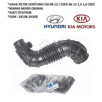 HAVA FİLTRE HORTUMU İ30 08-12  CEED 06-12 1,5 1,6 CRDİ