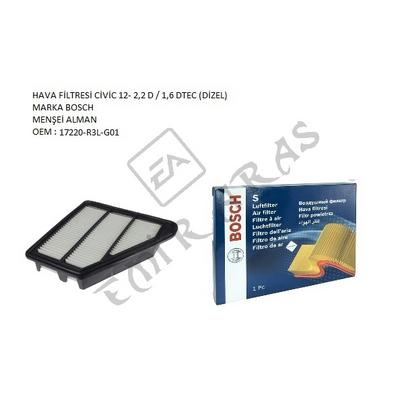 HAVA FİLTRESİ CİVİC 12- 2,2 D  1,6 DTEC (DİZEL) ( FK3 )