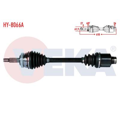 HY-8066A AKS KOMPLE SAĞ SPORTAGE 04-09 2.0  TUCSON 04- CRDİ OTOM. (AT)
