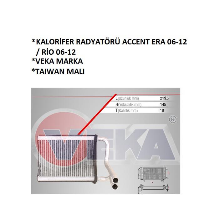 KALORİFER RADYATÖRÜ ACCENT ERA 06-12  RİO 06-12
