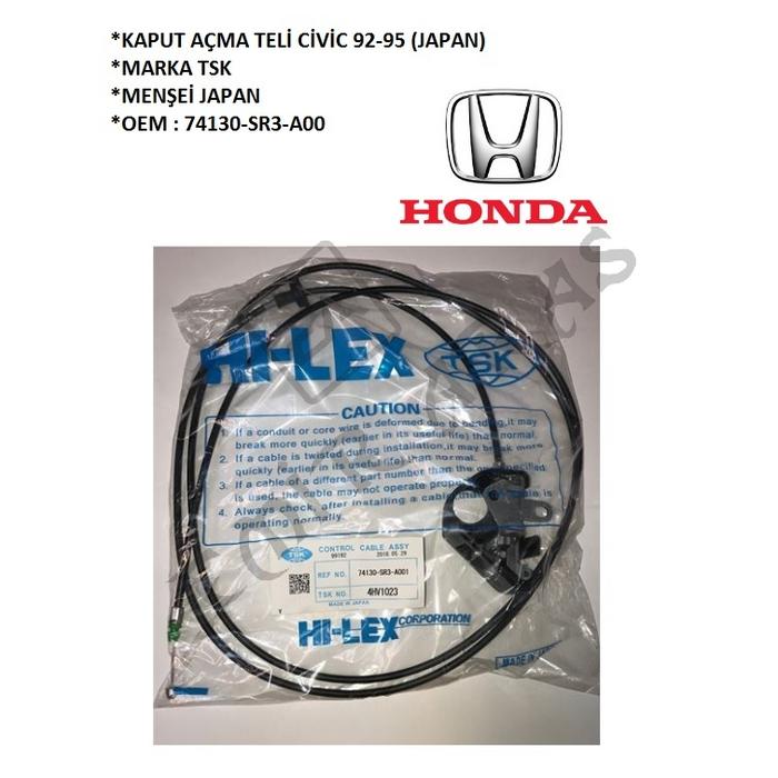 KAPUT AÇMA TELİ CİVİC 92-95 (JAPAN) (74130-SR3-A00)