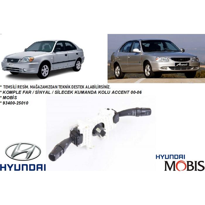 KOMPLE FAR  SİNYAL  SİLECEK KUMANDA KOLU ACCENT 00-06