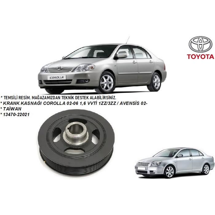 KRANK KASNAĞI COROLLA 02-06 1,6 VVTİ 1ZZ 3ZZ