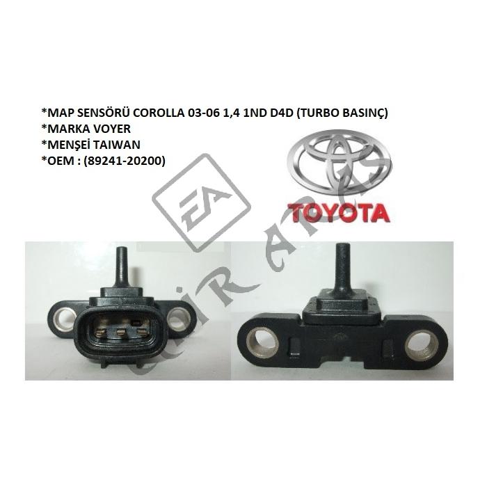 MAP SENSÖRÜ COROLLA 03-06 1,4 1ND D4D (TURBO BASINÇ) (89241-20200)