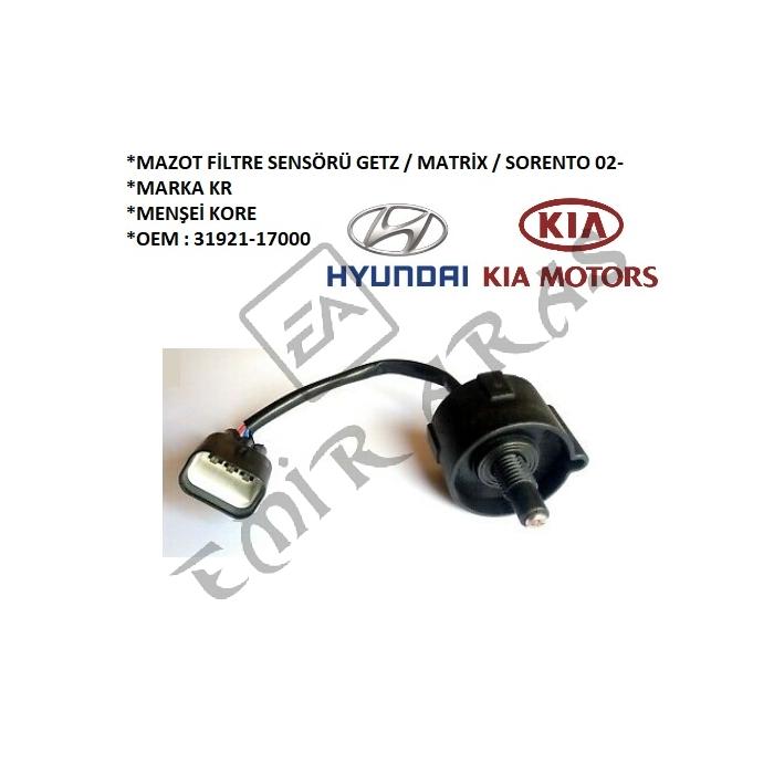MAZOT FİLTRE SENSÖRÜ GETZ  MATRİX  SORENTO 02-