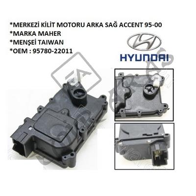 MERKEZİ KİLİT MOTORU ARKA SAĞ ACCENT 95-00
