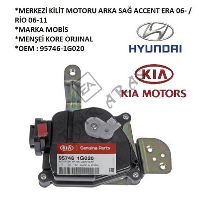 MERKEZİ KİLİT MOTORU ARKA SAĞ ACCENT ERA 06-  RİO 06-11