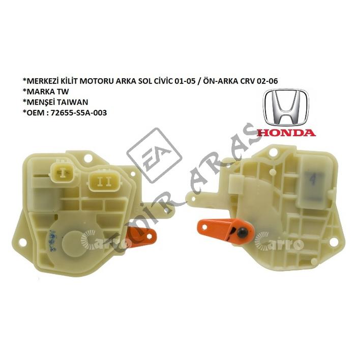 MERKEZİ KİLİT MOTORU ARKA SOL CİVİC 01-05  ÖN-ARKA CRV 02-06