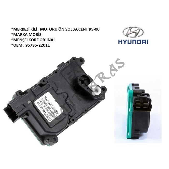 MERKEZİ KİLİT MOTORU ÖN SOL ACCENT 95-00