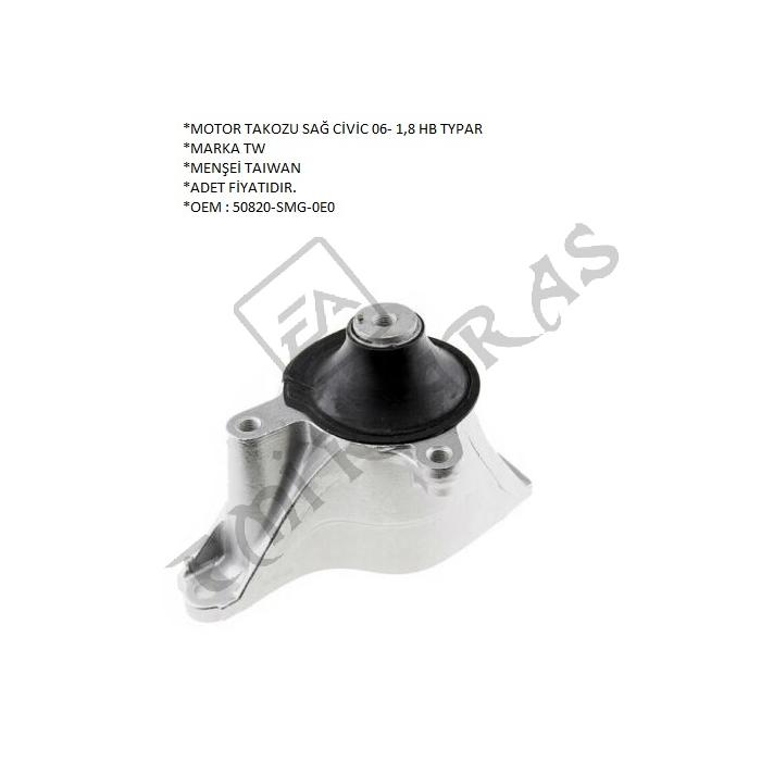 MOTOR TAKOZU SAĞ CİVİC 06- 1,8 HB TYPAR FN2 FK2