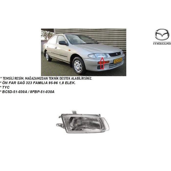 ÖN FAR SAĞ 323 FAMILIA 95-96 1,8 ELEK.