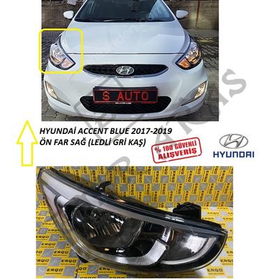 ÖN FAR SAĞ ACCENT BLUE 17-19 (LEDLİ GRİ KAŞ)