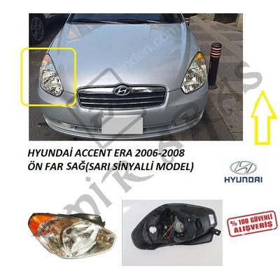 ÖN FAR SAĞ ACCENT ERA 06-09 SARI