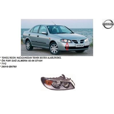 ÖN FAR SAĞ ALMERA 02-06 SİYAH