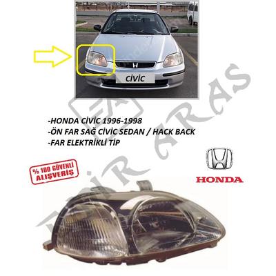 ÖN FAR SAĞ CİVİC 96-98 SEDAN  HB ELEK