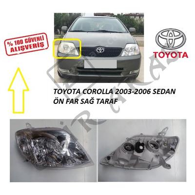 ÖN FAR SAĞ COROLLA 03-06 SEDAN