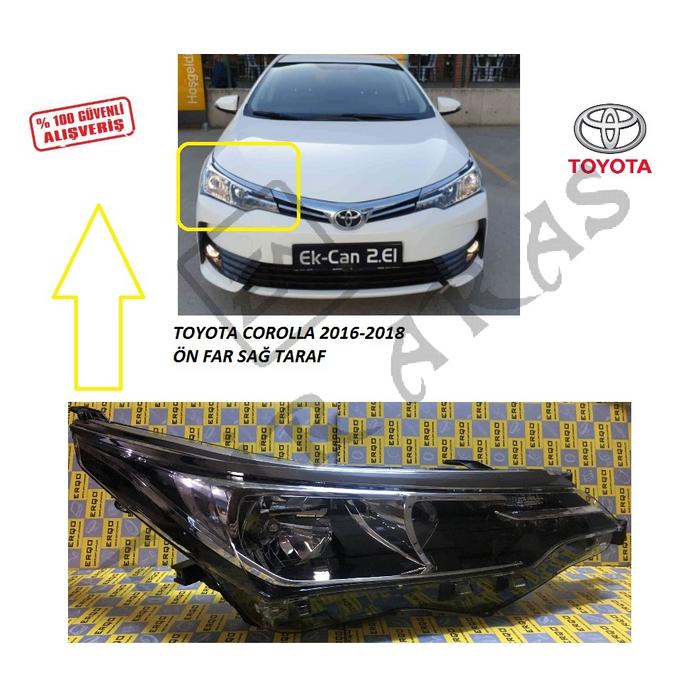 ÖN FAR SAĞ COROLLA 16-18 (LED'Lİ)