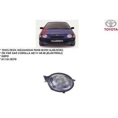 ÖN FAR SAĞ COROLLA AE111 98-00 (ELEKTRİKLİ)
