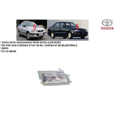 ÖN FAR SAĞ CORONA ST191 92-96  CARİNA 97-99 (ELEKTRİKLİ)