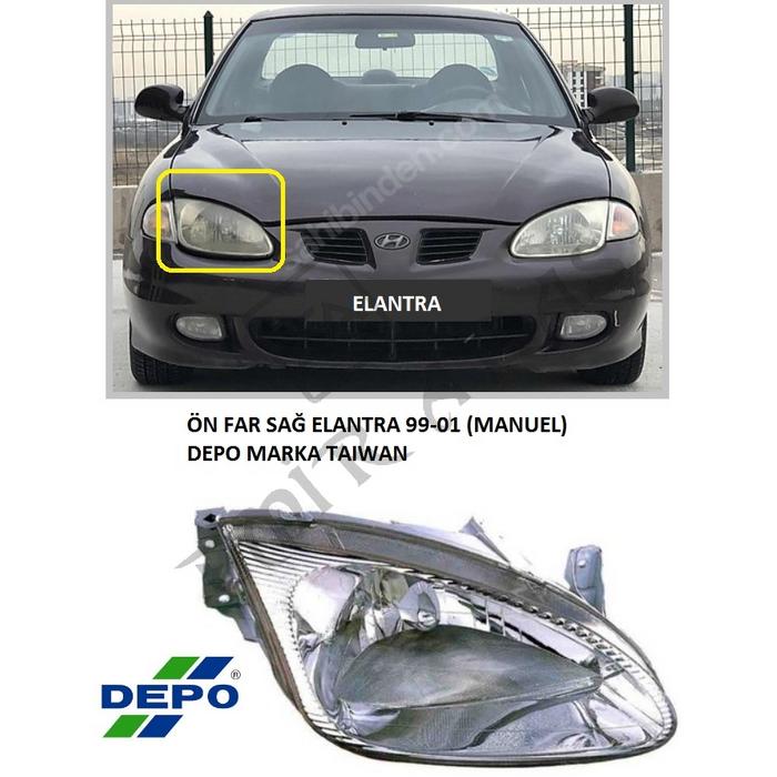 ÖN FAR SAĞ ELANTRA 99-01 (MANUEL)