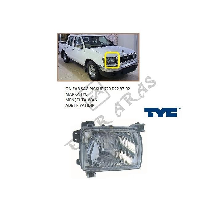 ÖN FAR SAĞ PİCKUP 720 D22 97-02