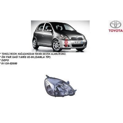 ÖN FAR SAĞ YARİS 03-06 (DAMLA TİP)