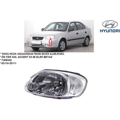 ÖN FAR SOL ACCENT 03-06 ELEK BEYAZ